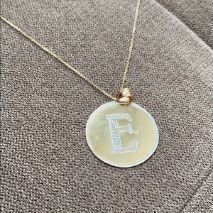 14kt coin pendant with chain 16” real gold chain